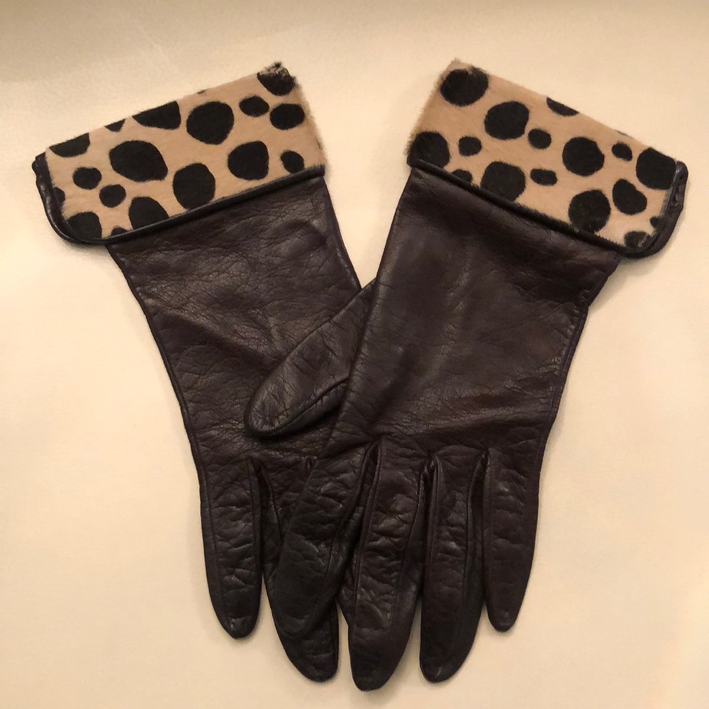 Silk Lined VINTAGE Italian leather gloves